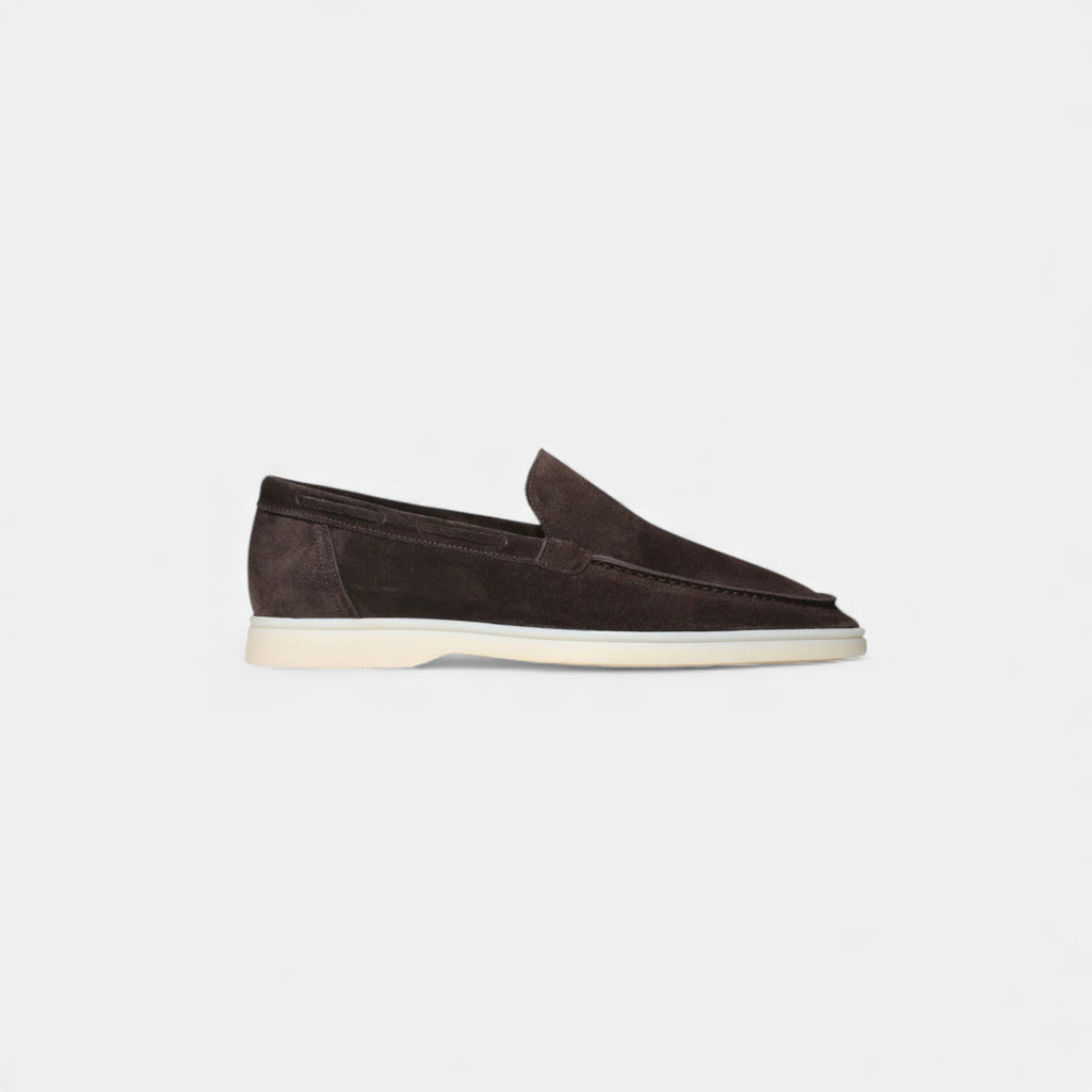 Eldemont | Men’s Suede Yacht Loafers — Riviera Heritage