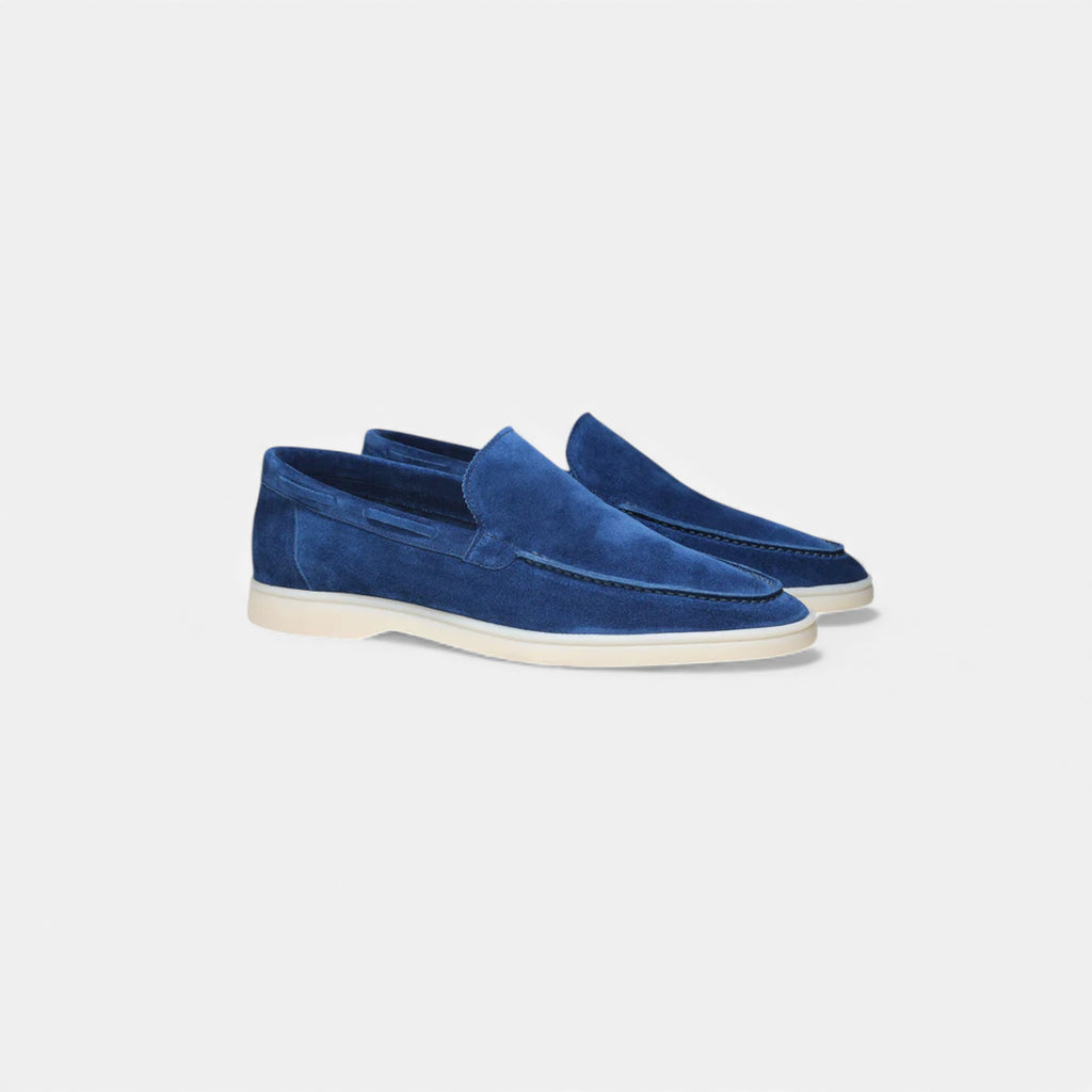 Eldemont | Men’s Suede Yacht Loafers — Riviera Heritage