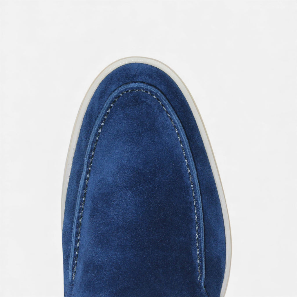 Eldemont | Men’s Suede Yacht Loafers — Riviera Heritage