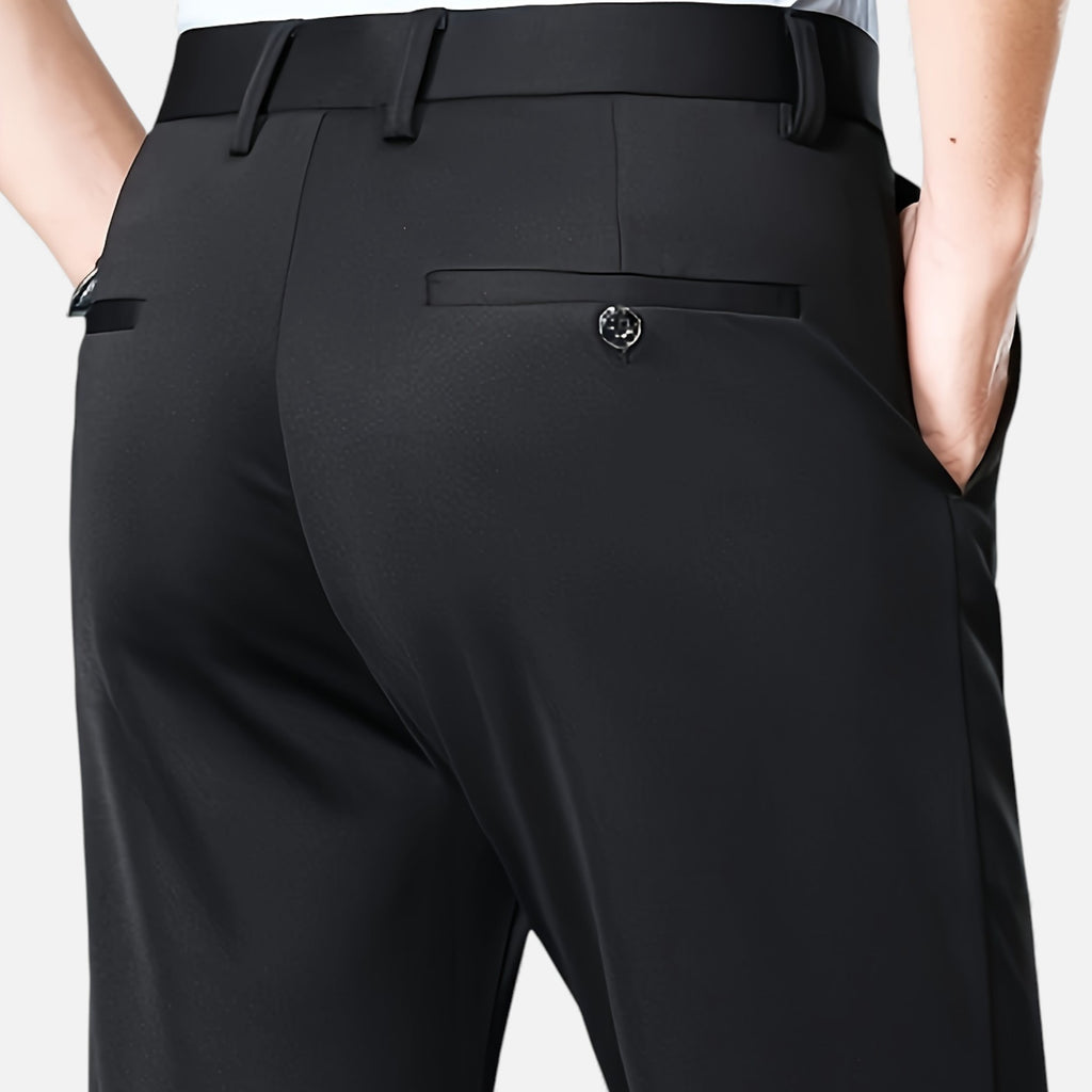 Eldemont | Men’s Tailored Stretch Dress Trousers