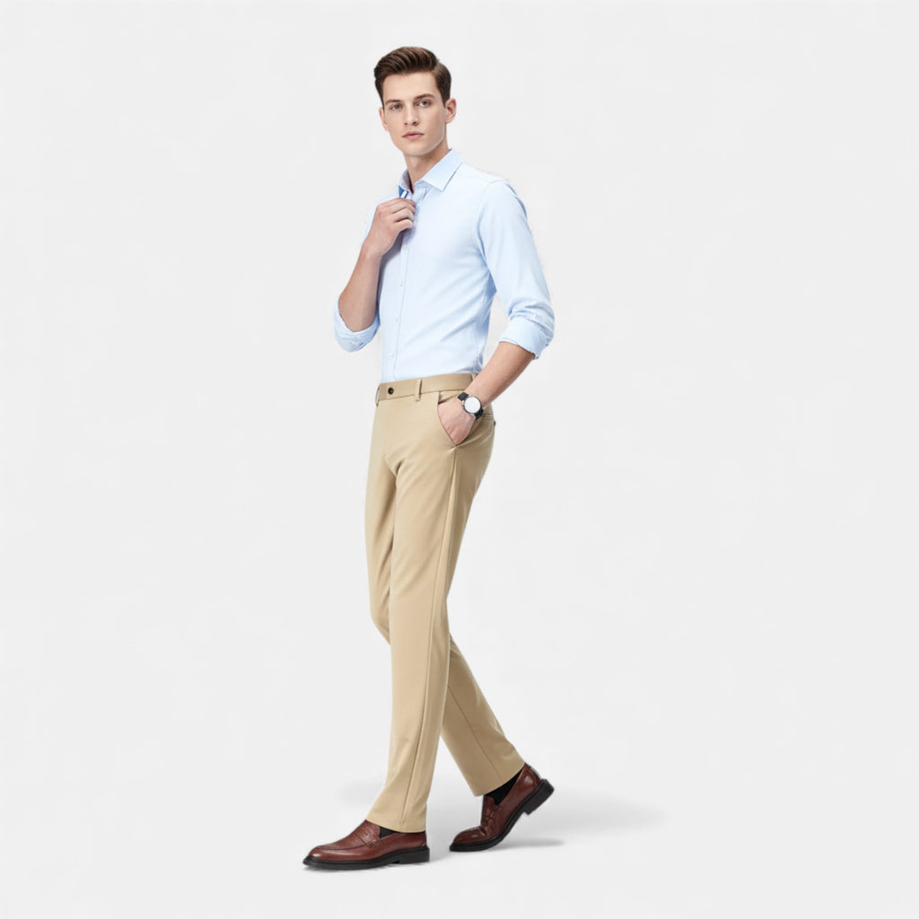 Eldemont | Men’s Tailored Stretch Dress Trousers