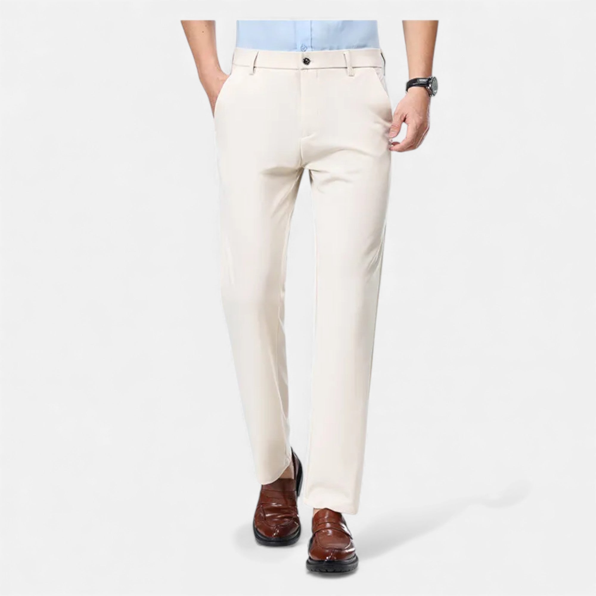 Eldemont | Men’s Tailored Stretch Dress Trousers
