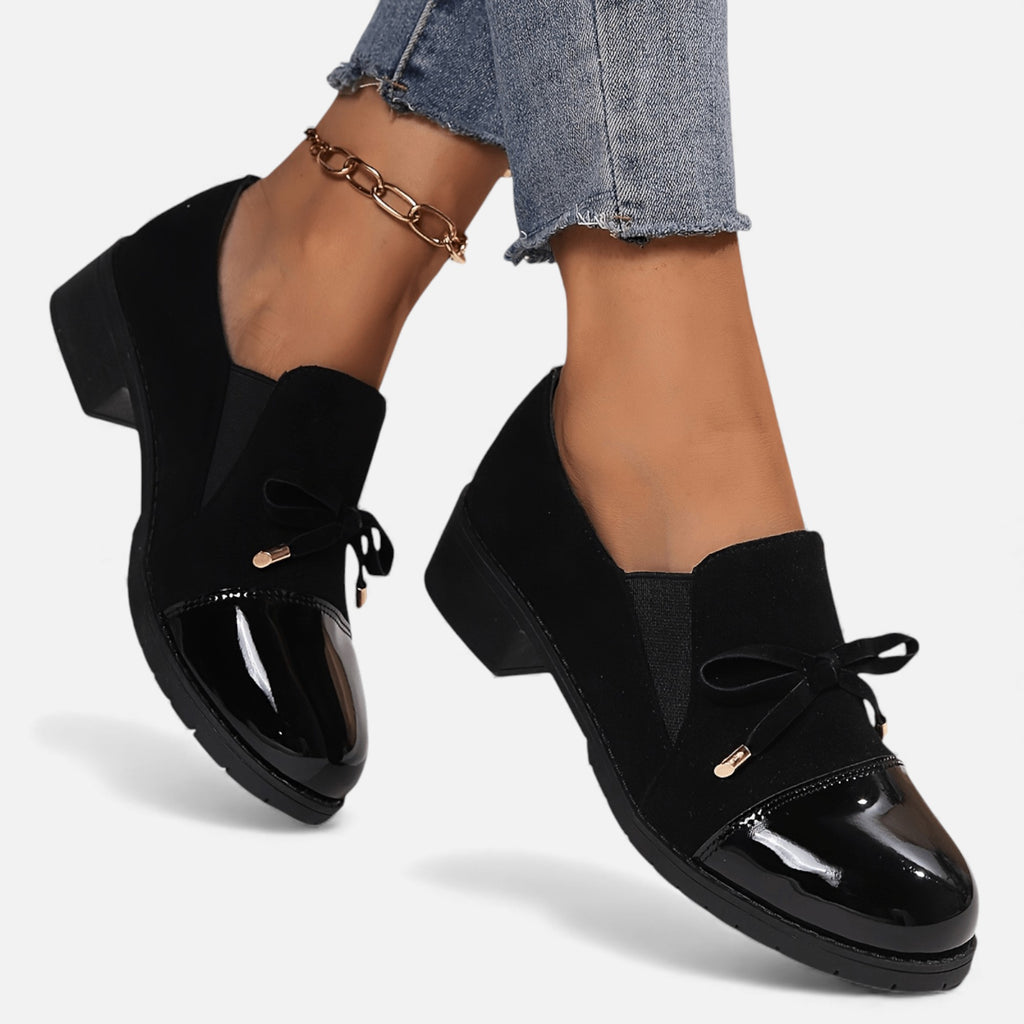 Eldemont | Women’s Bow Slip-On Loafers