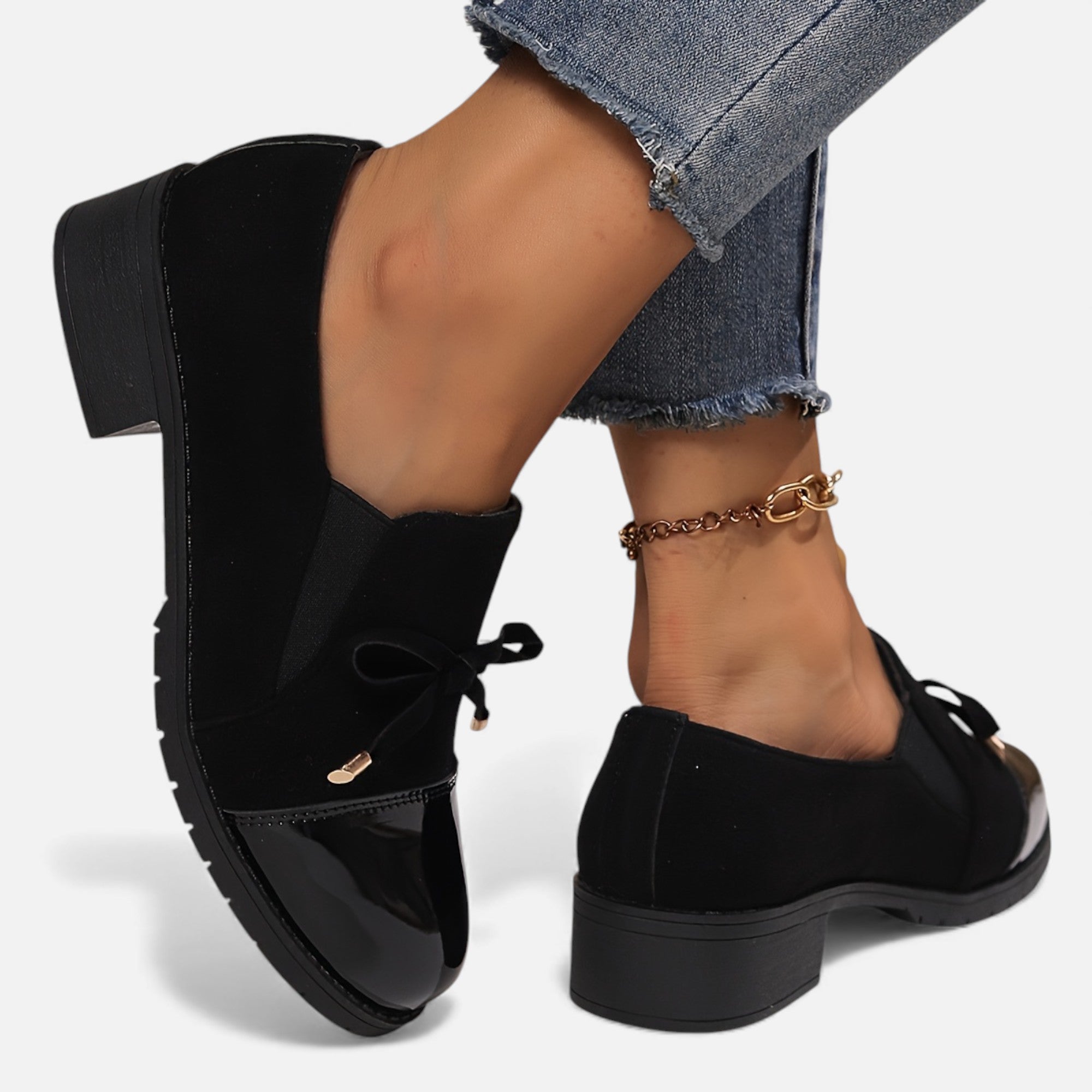 Eldemont | Women’s Bow Slip-On Loafers