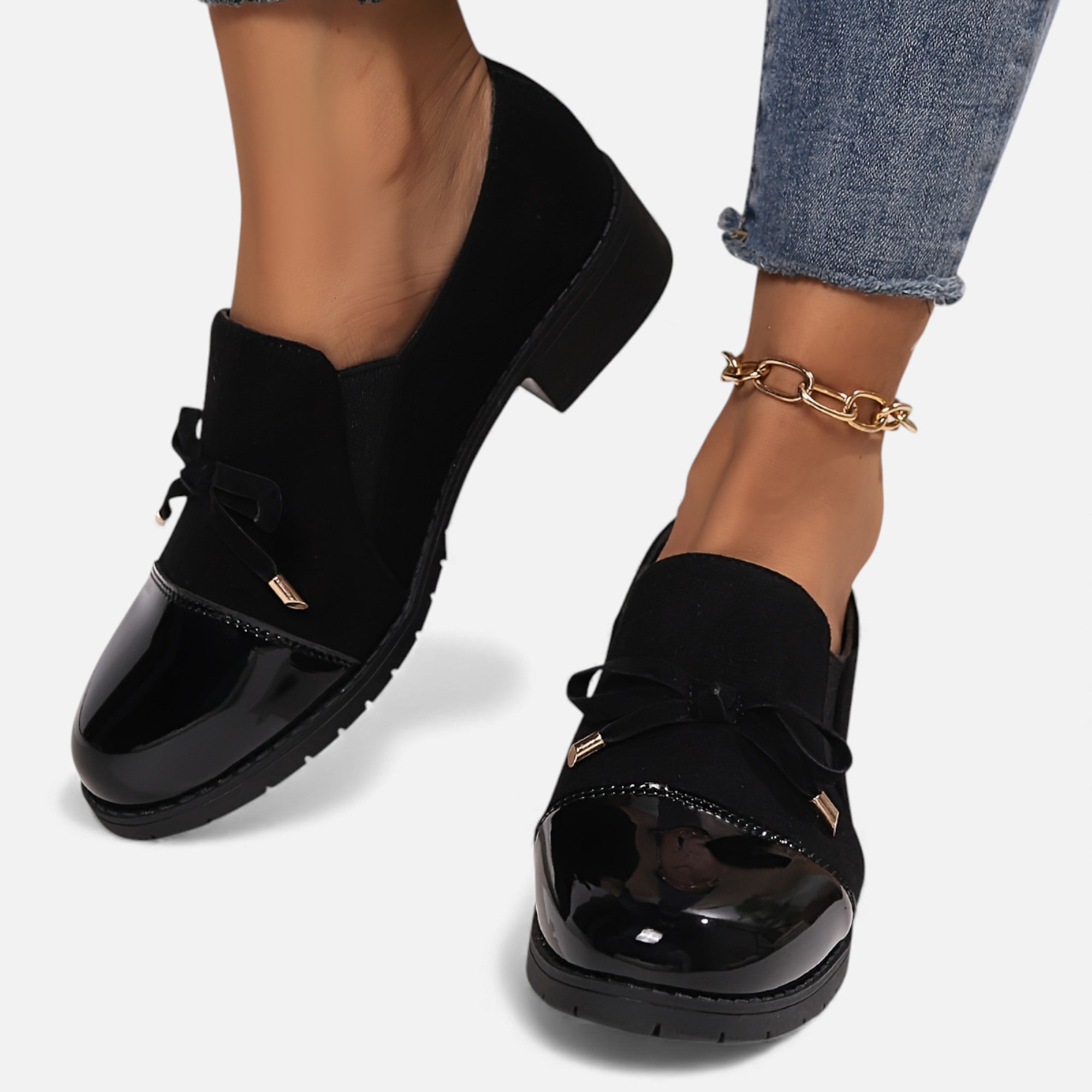 Eldemont | Women’s Bow Slip-On Loafers