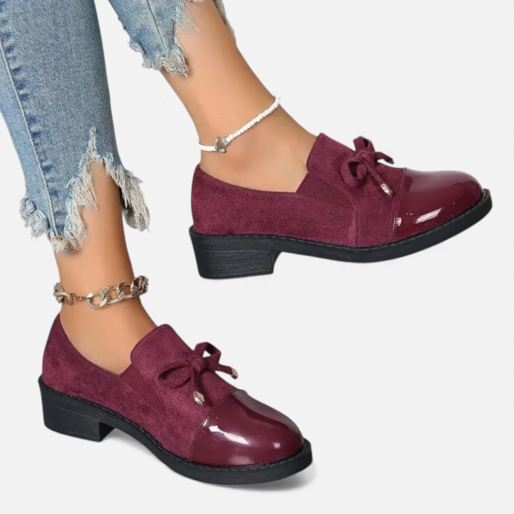 Eldemont | Women’s Bow Slip-On Loafers
