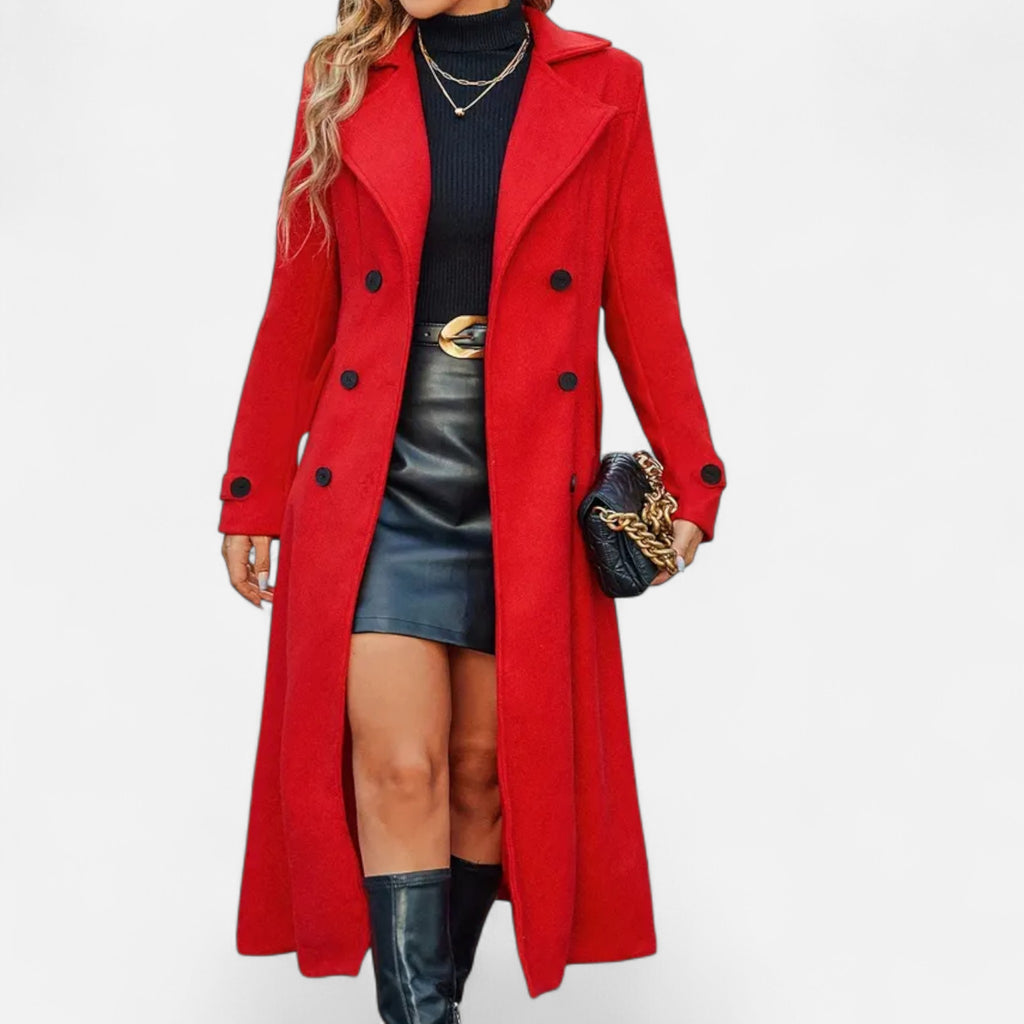Eldemont | Women’s Refined Mid-Length Overcoat