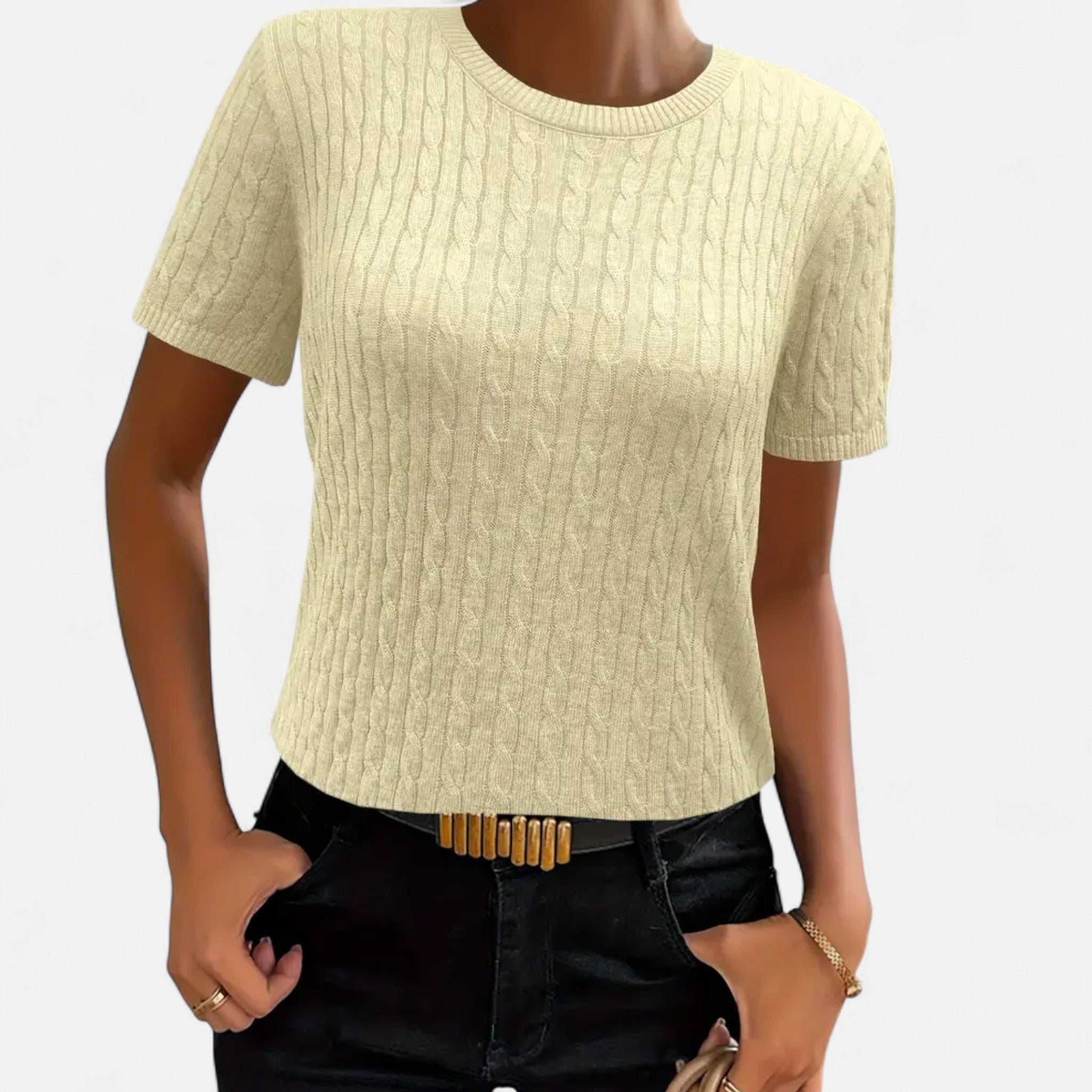 Eldemont | Women’s Ribbed Short Sleeve Jumper