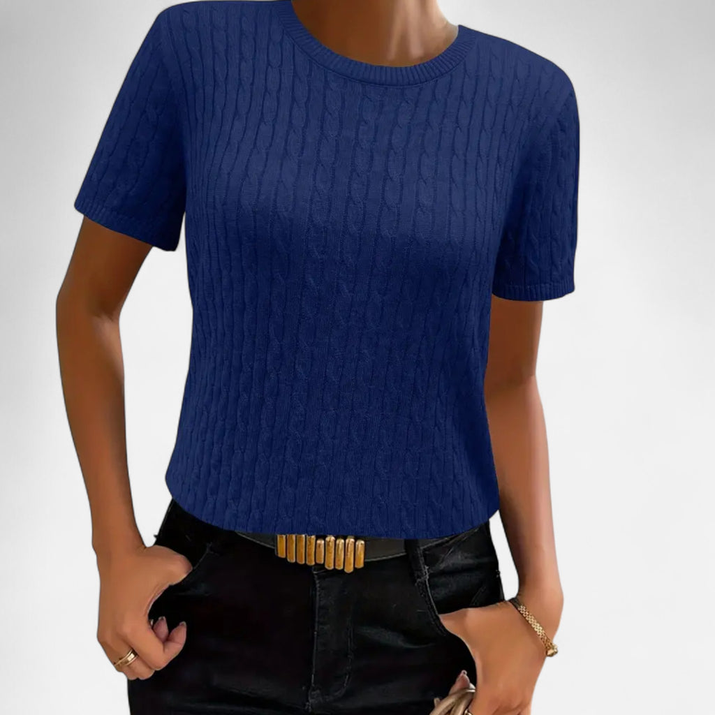 Eldemont | Women’s Ribbed Short Sleeve Jumper