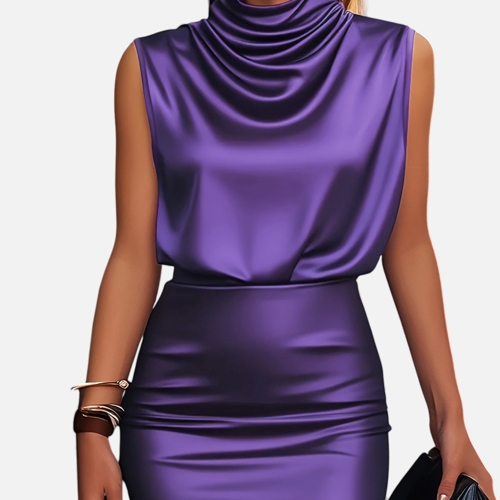 Eldemont | Women’s Satin Collar Set in Refined Elegance