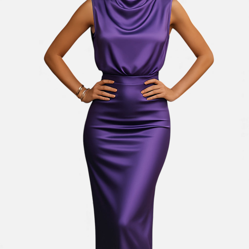 Eldemont | Women’s Satin Collar Set in Refined Elegance