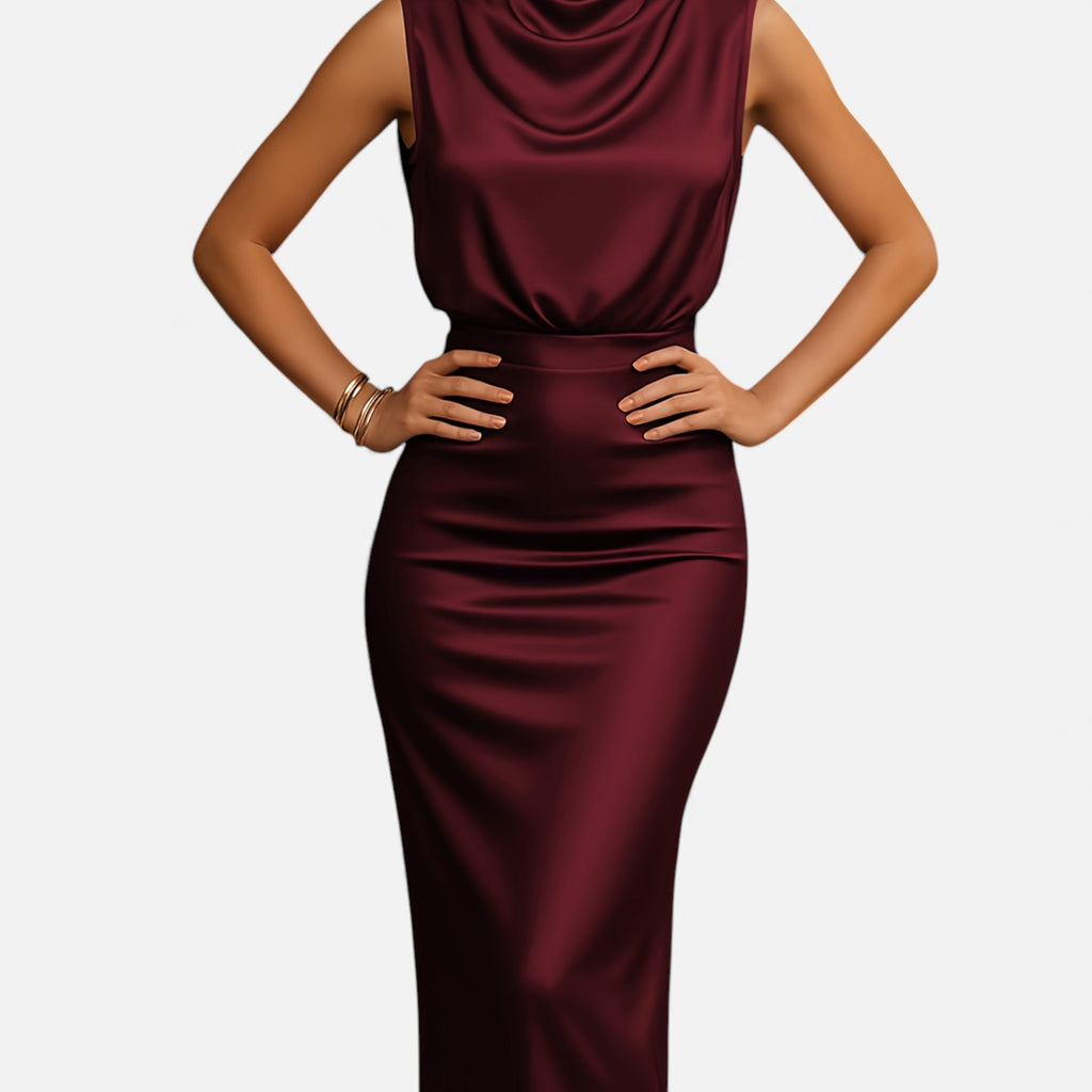 Eldemont | Women’s Satin Collar Set in Refined Elegance