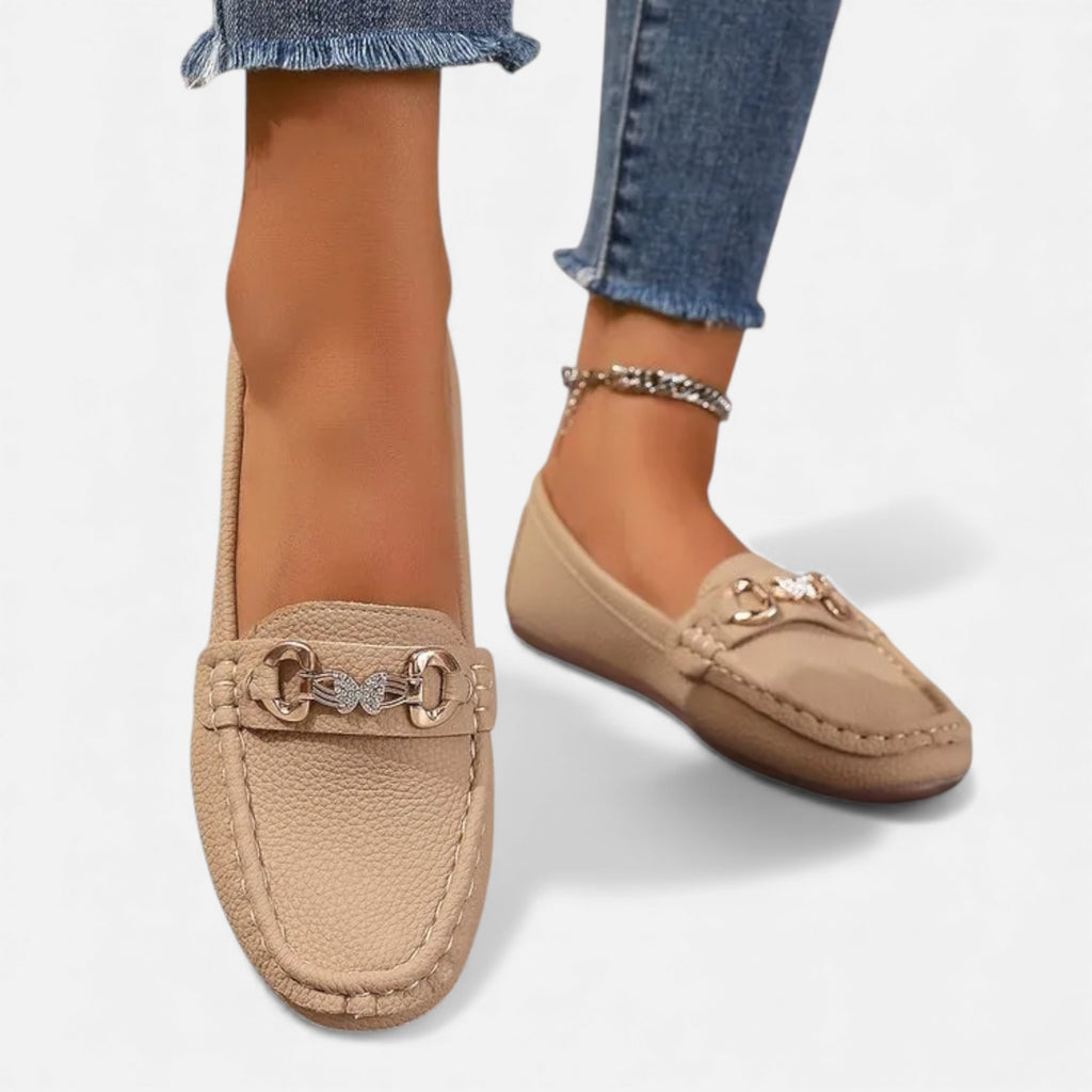 Eldemont | Women’s Strapped Butterfly Diamond Loafers