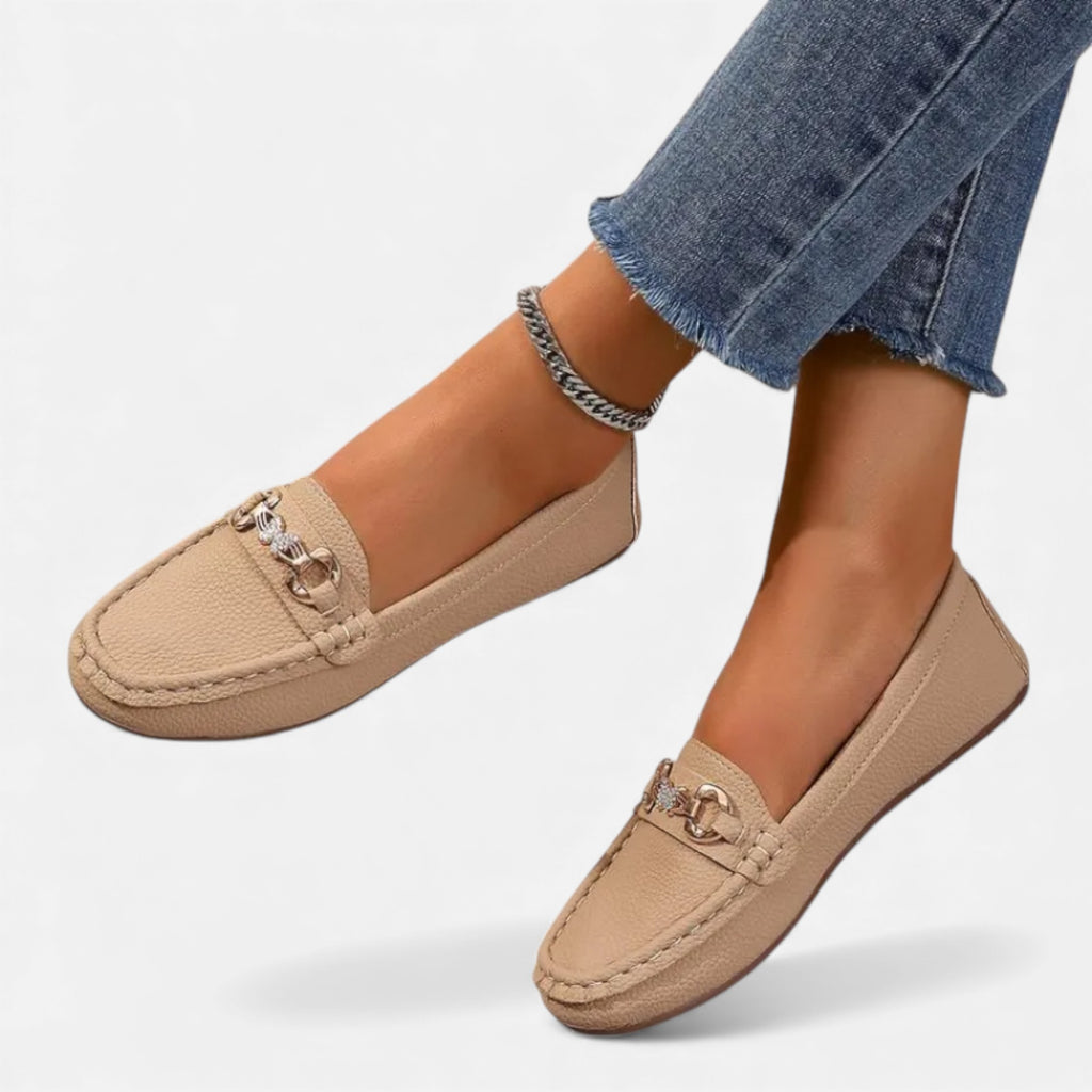 Eldemont | Women’s Strapped Butterfly Diamond Loafers