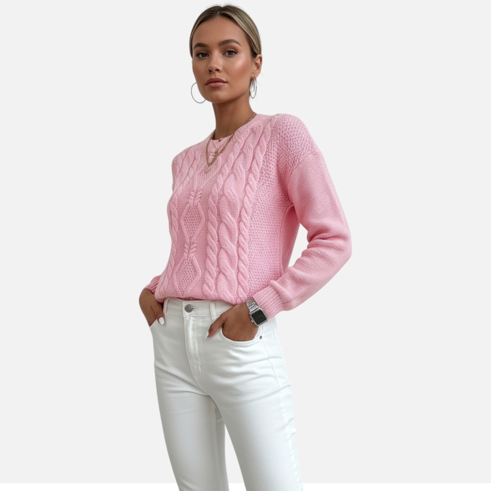 Eldemont | Women’s Soft Luxury Cable Jumper