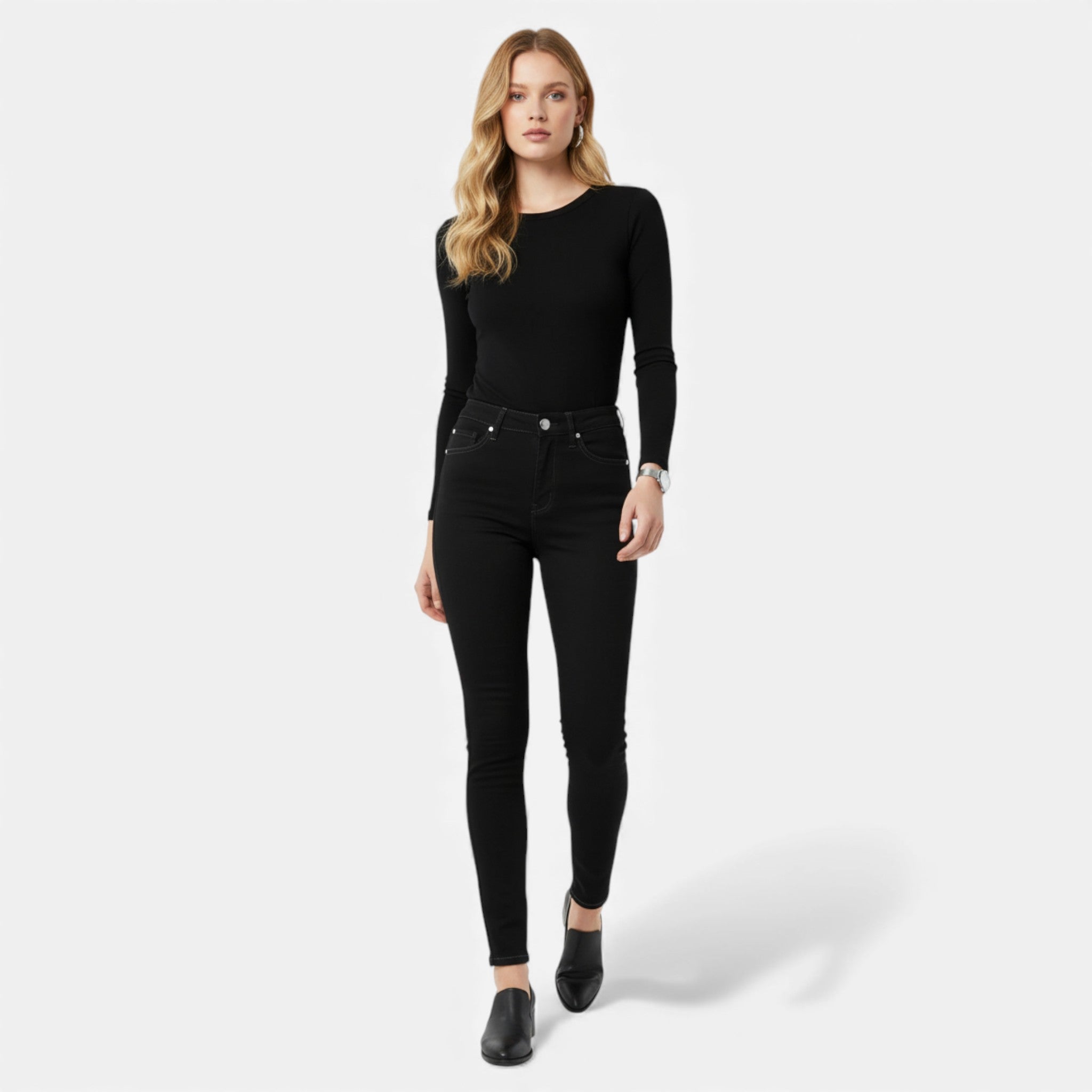 Eldemont | Women’s High Waist Tailored Stretch Trousers