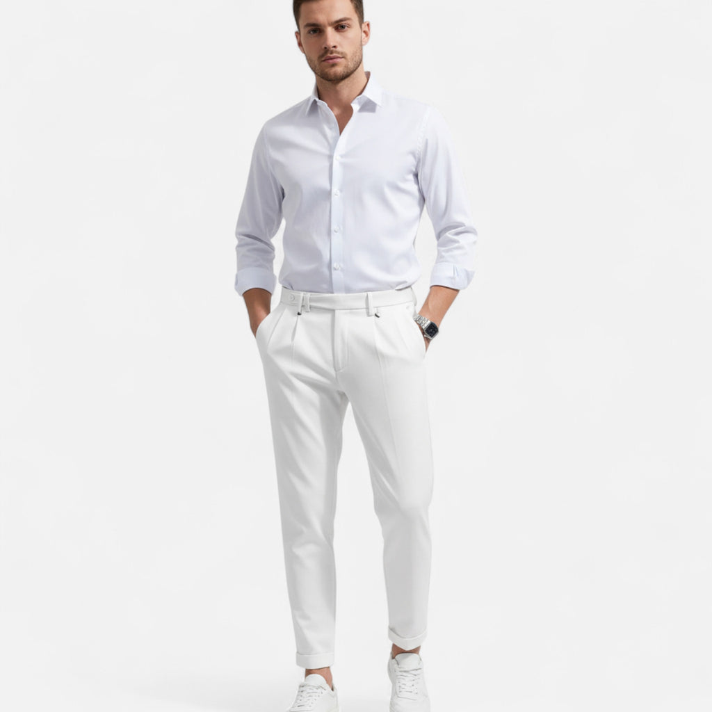Eldemont | Men’s Slim-Fit Stretch Trousers