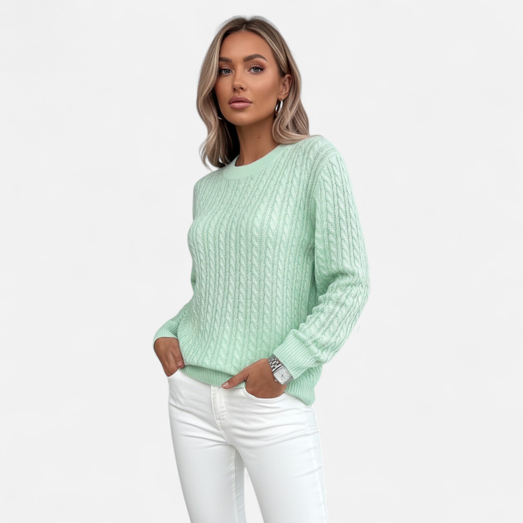 Eldemont | Women’s Luxury Knit Blend Cable Knit Jumper