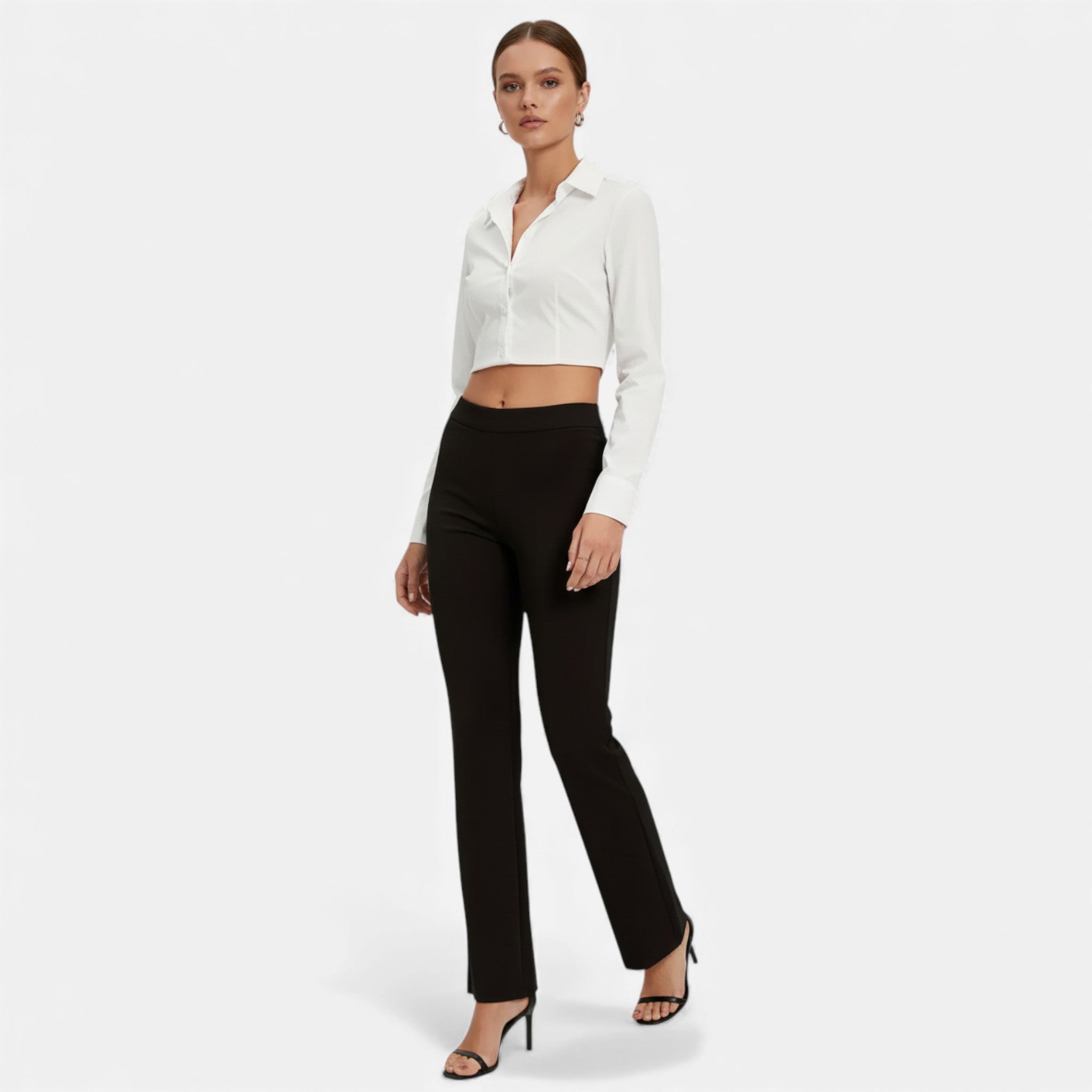 Eldemont | Women’s Stretch Straight Leg Trousers