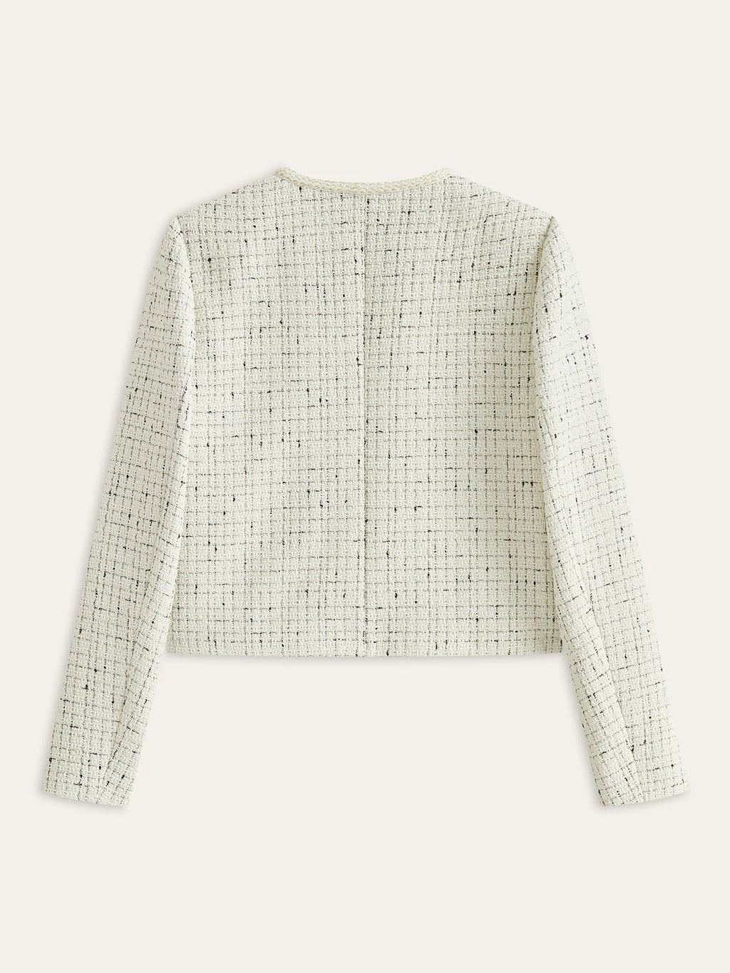 Eldemont | Women's Jacket with Tweed Metal Details - Regular Fit