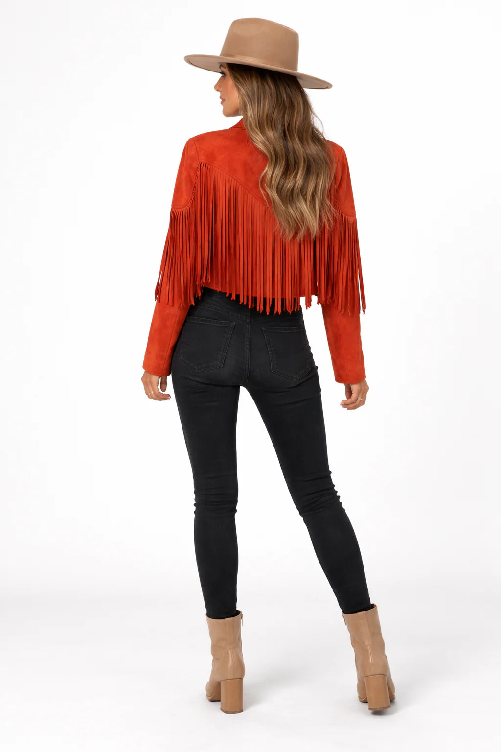 Eldemont | Women's Jacket with Fringing - Stylish Mid-Season Jacket