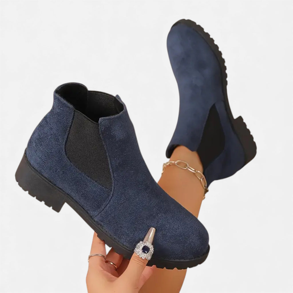 Eldemont | Women’s Elegant Elastic Strap Ankle Boots