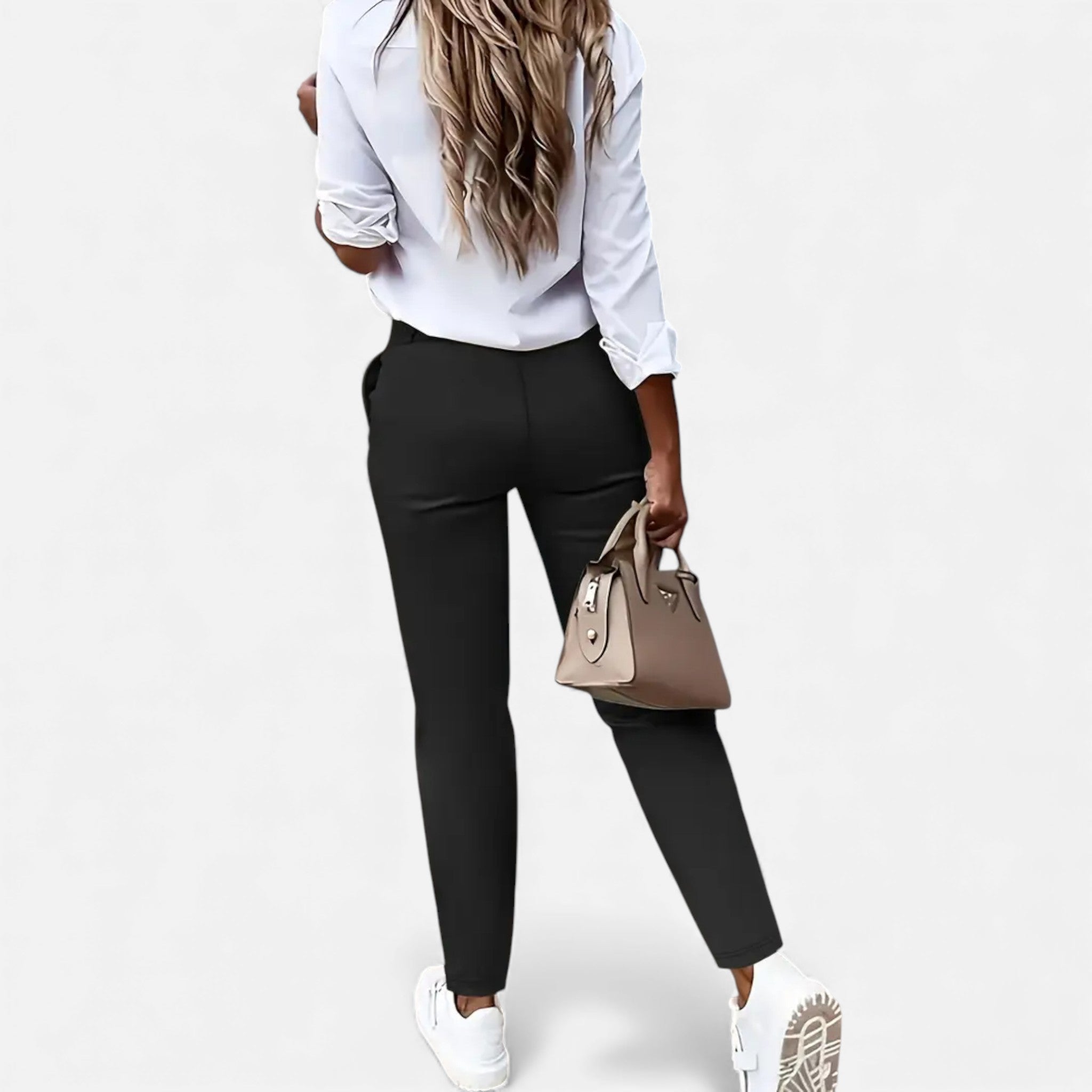 Eldemont | Women’s High-Waist Slim-Fit Trousers