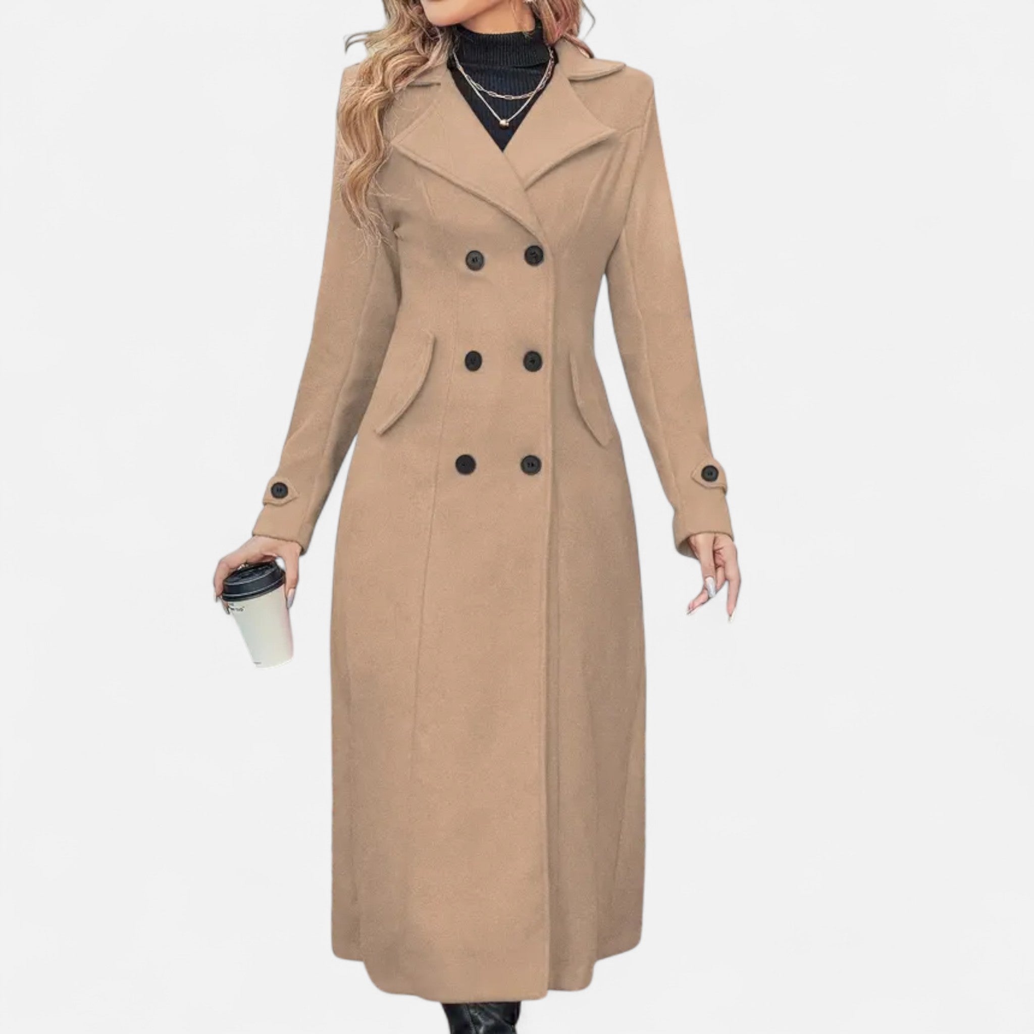 Eldemont | Women’s Refined Mid-Length Overcoat