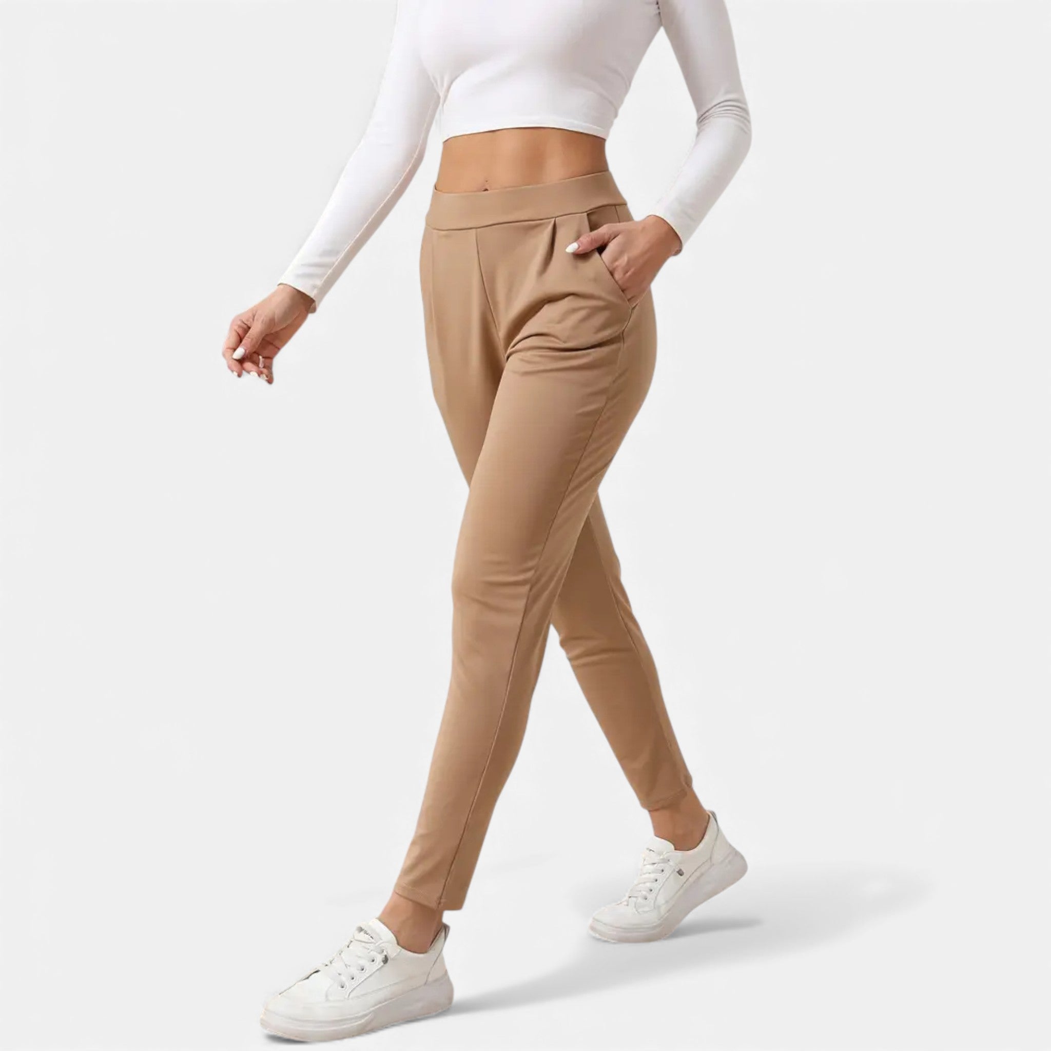 Eldemont | Women’s High-Waist Tailored Stretch Pants