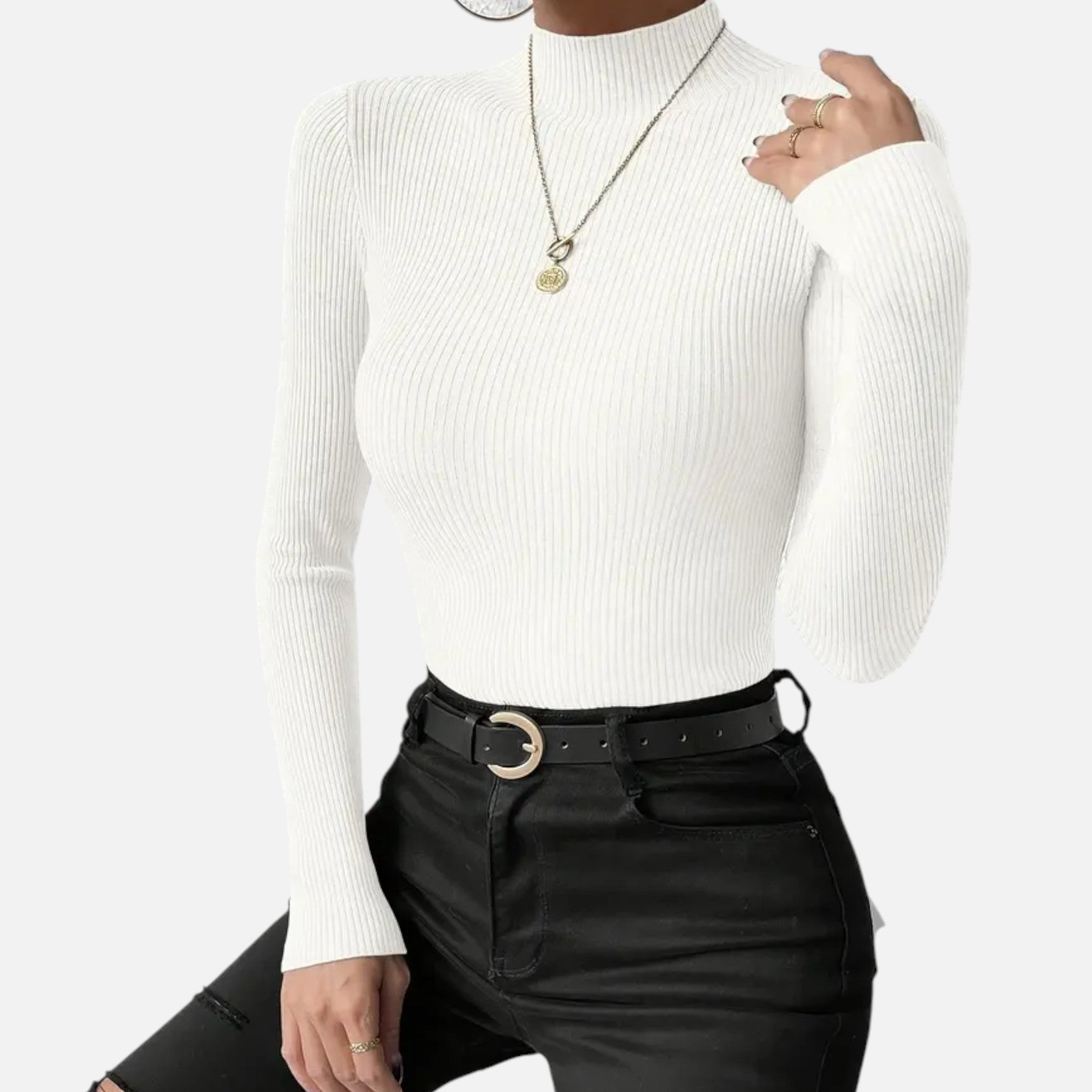 Eldemont | Women’s Stretch Fine Knit Turtleneck