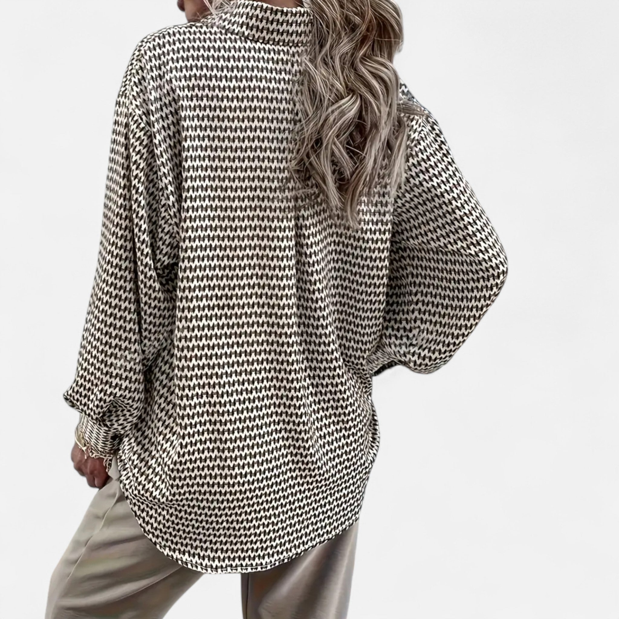 Eldemont | Women’s Geometric Longsleeve Blouse