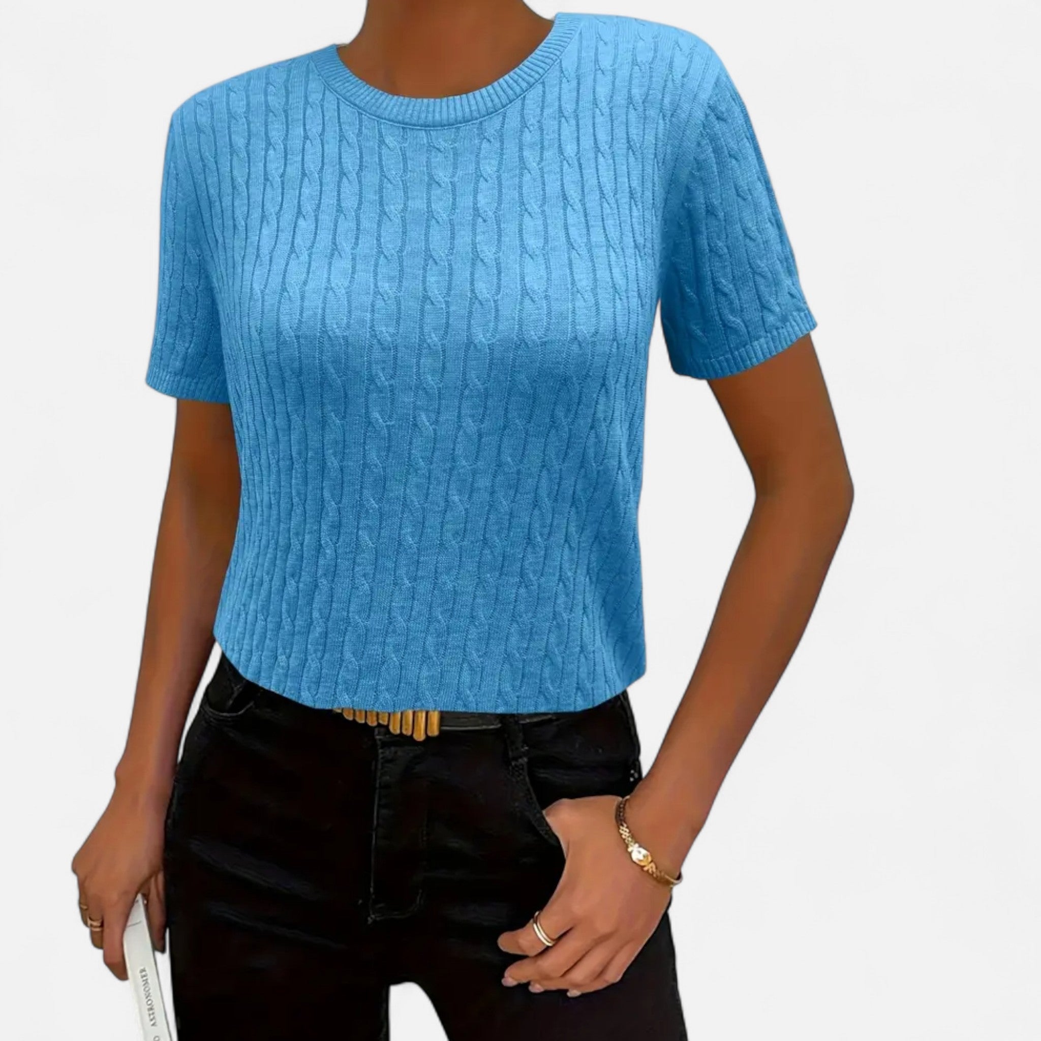 Eldemont | Women’s Ribbed Short Sleeve Jumper