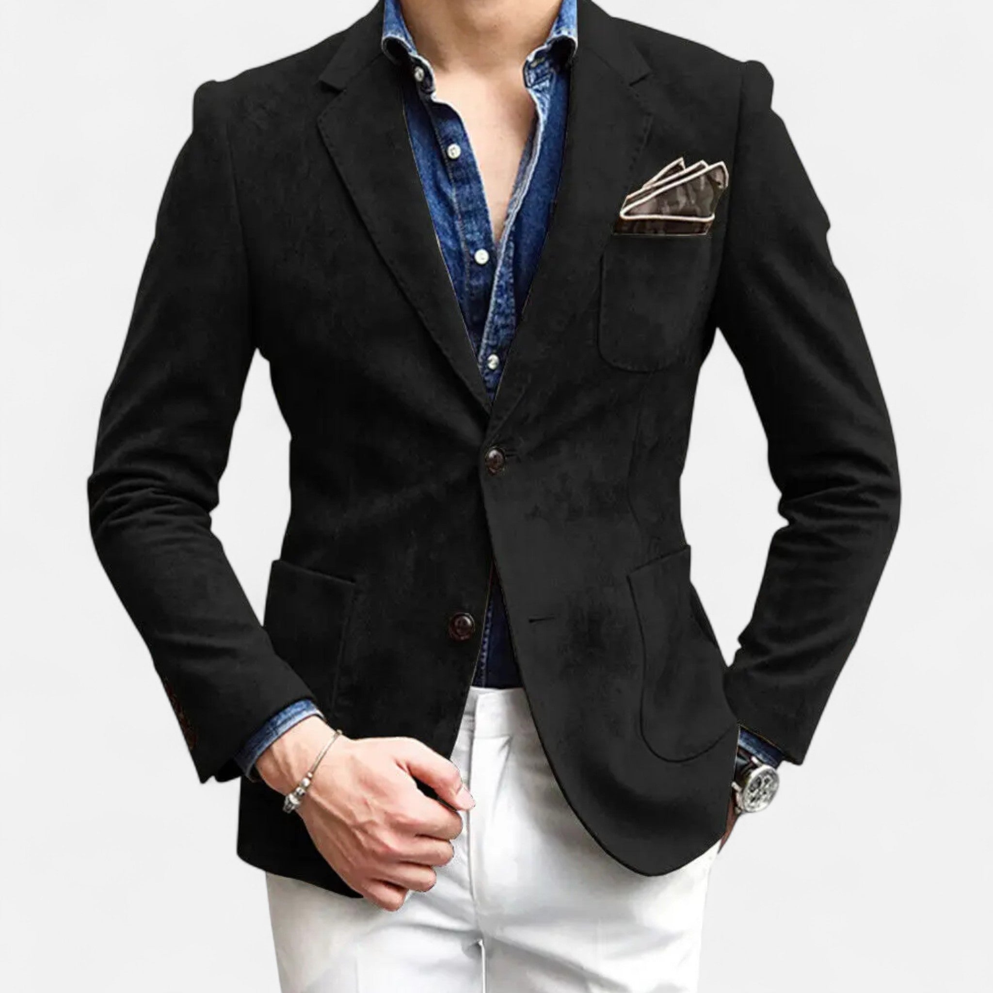 Asher Vale | Men’s Suede Blazer – Timeless Craft, Effortless Sophistication