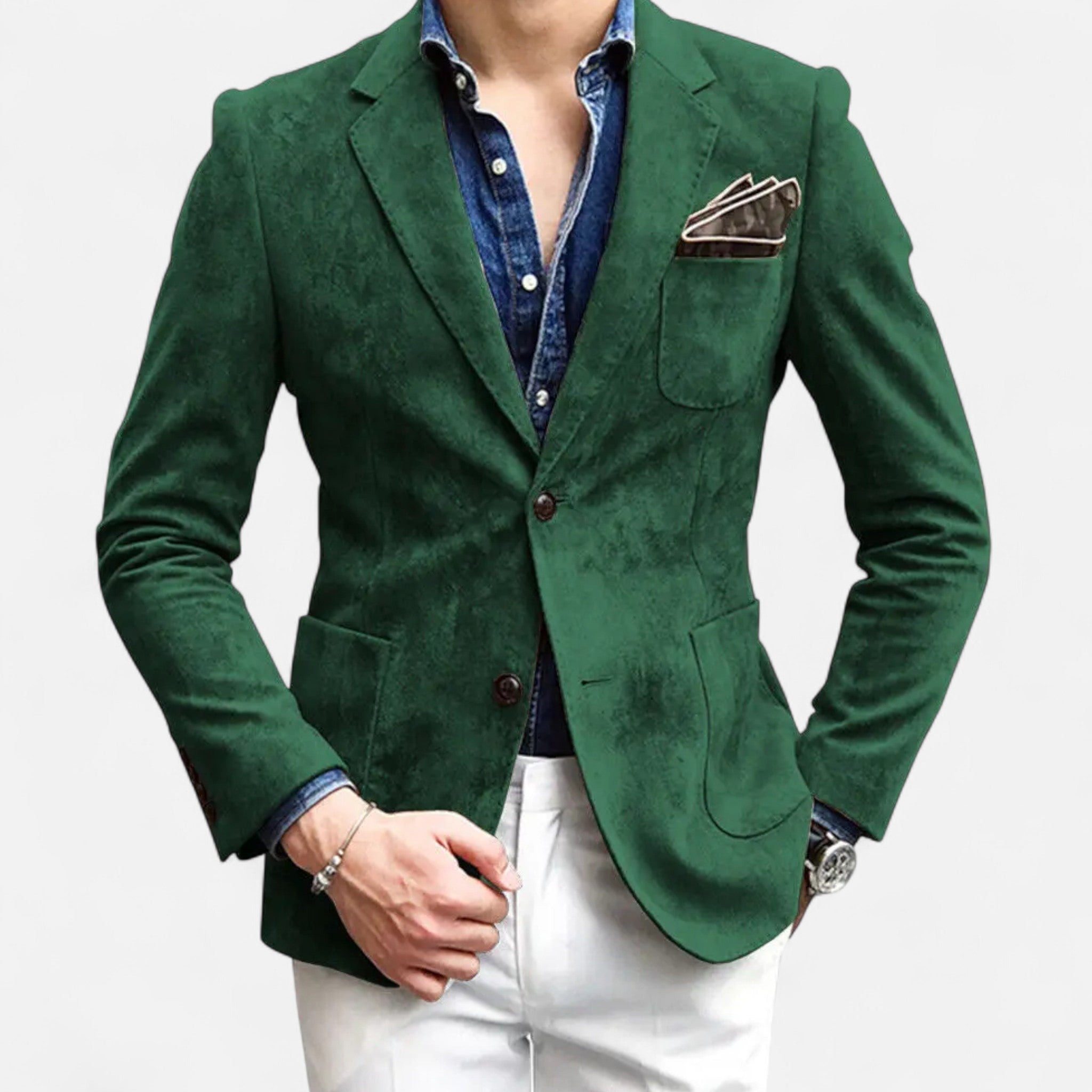 Asher Vale | Men’s Suede Blazer – Timeless Craft, Effortless Sophistication