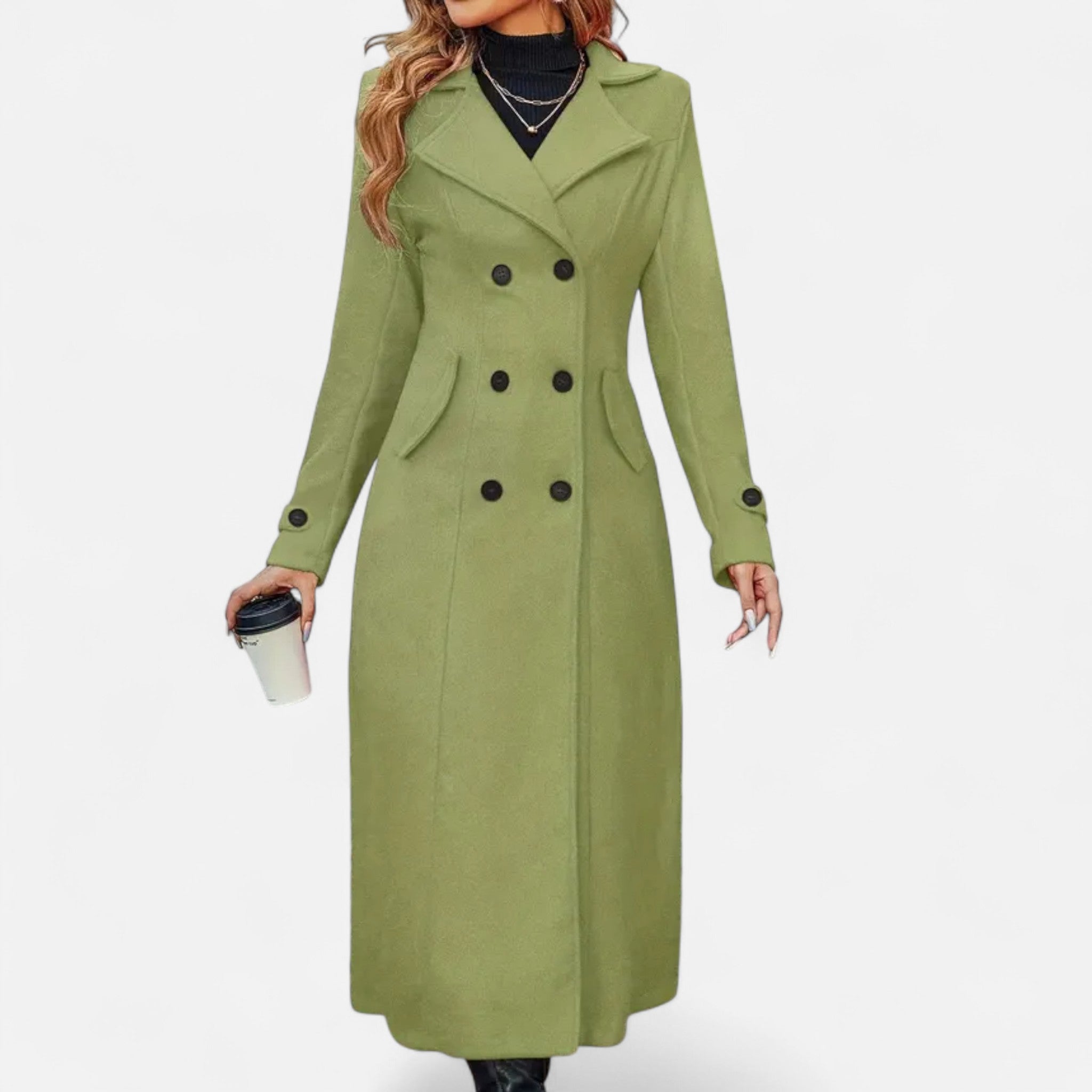 Eldemont | Women’s Refined Mid-Length Overcoat