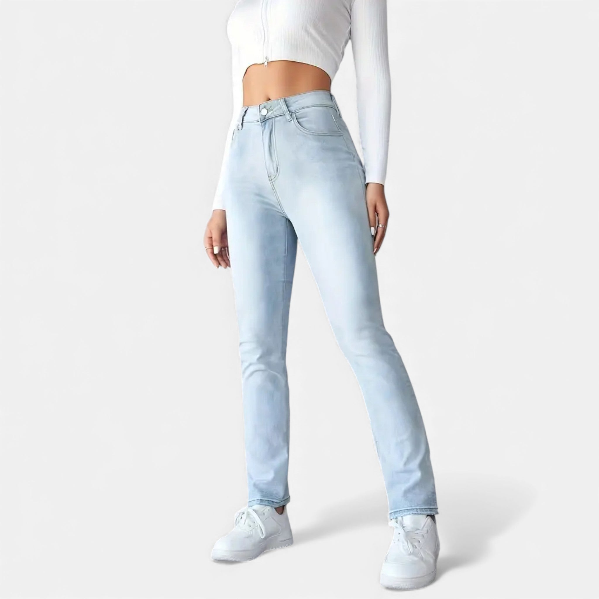 Eldemont | Women’s High-Waisted Tailored Stretch Jeans