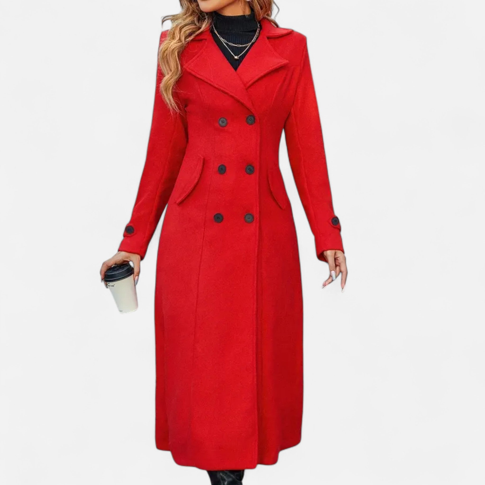 Eldemont | Women’s Refined Mid-Length Overcoat