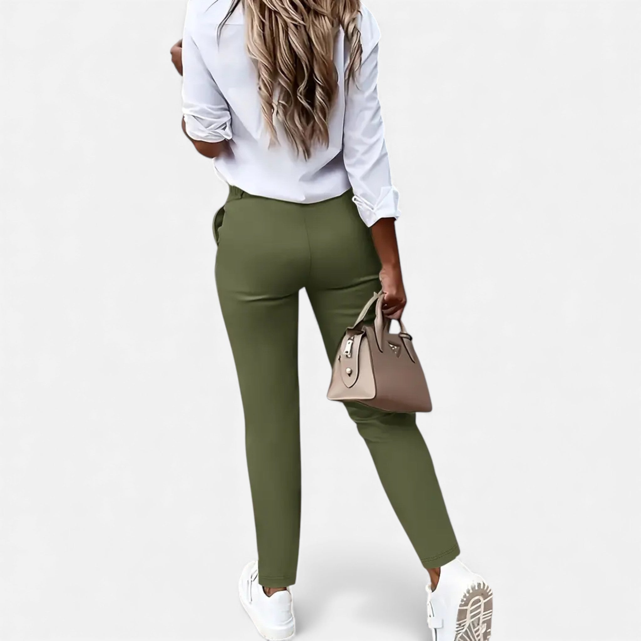 Eldemont | Women’s High-Waist Slim-Fit Trousers