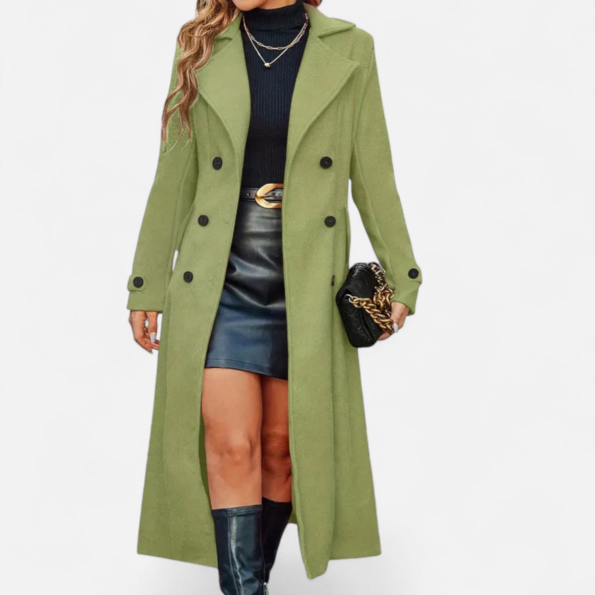 Eldemont | Women’s Refined Mid-Length Overcoat