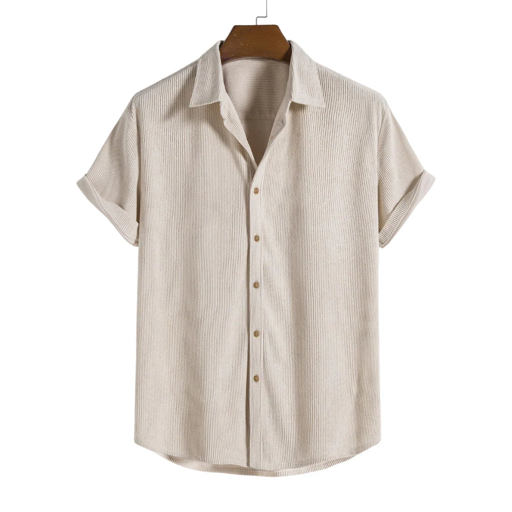 Eldemont | Men's Shirt with Buttons and Short Sleeves