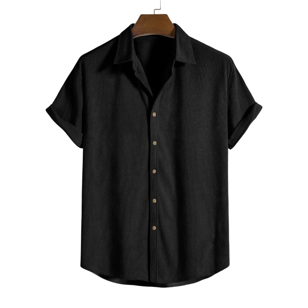 Eldemont | Men's Shirt with Buttons and Short Sleeves