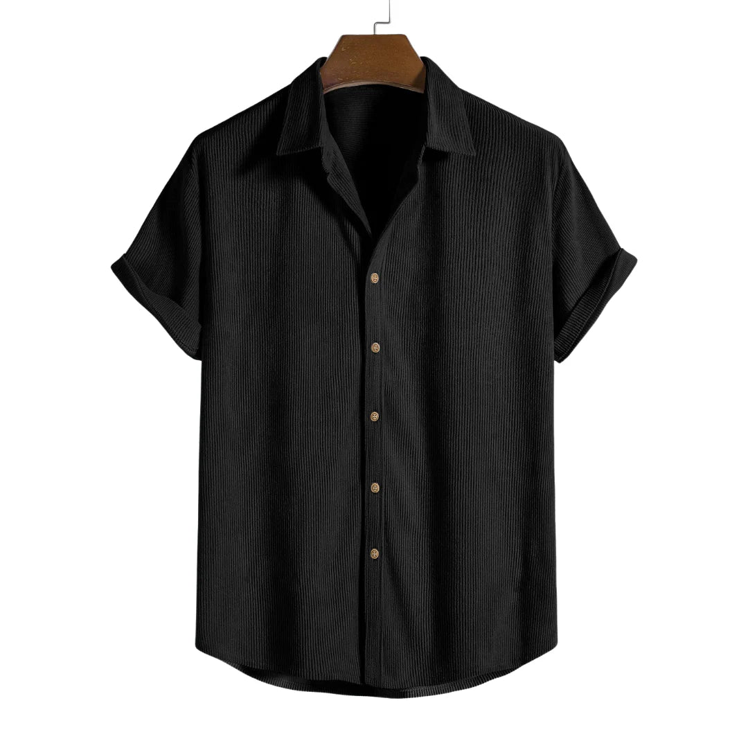 Eldemont | Men's Shirt with Buttons and Short Sleeves
