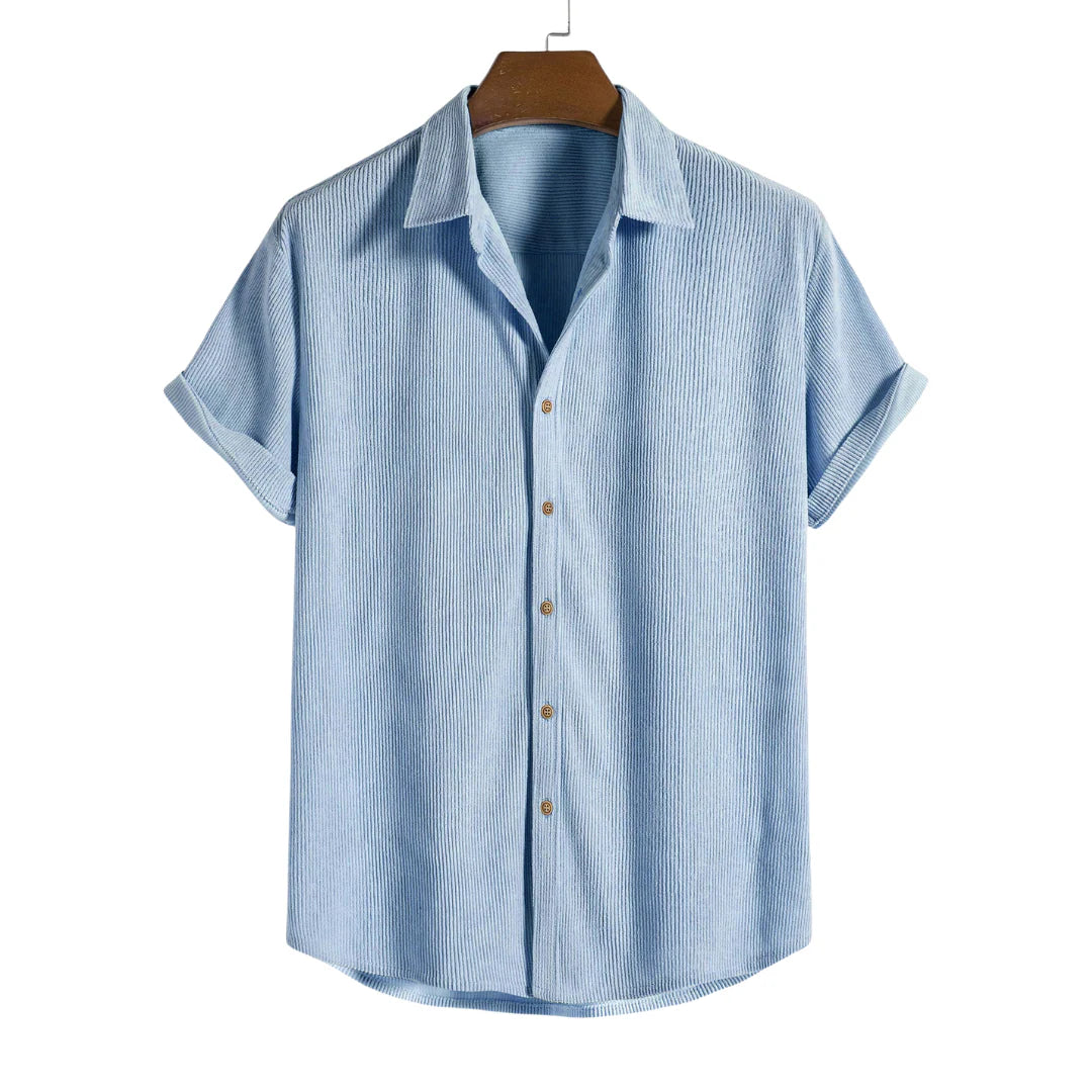 Eldemont | Men's Shirt with Buttons and Short Sleeves