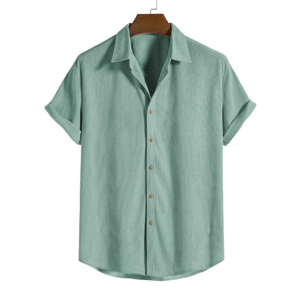 Eldemont | Men's Shirt with Buttons and Short Sleeves