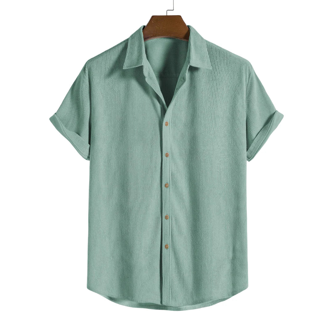 Eldemont | Men's Shirt with Buttons and Short Sleeves