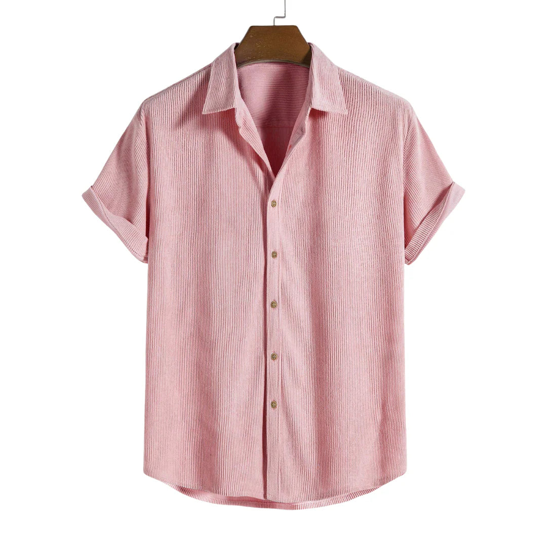 Eldemont | Men's Shirt with Buttons and Short Sleeves