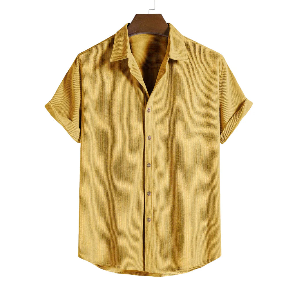 Eldemont | Men's Shirt with Buttons and Short Sleeves